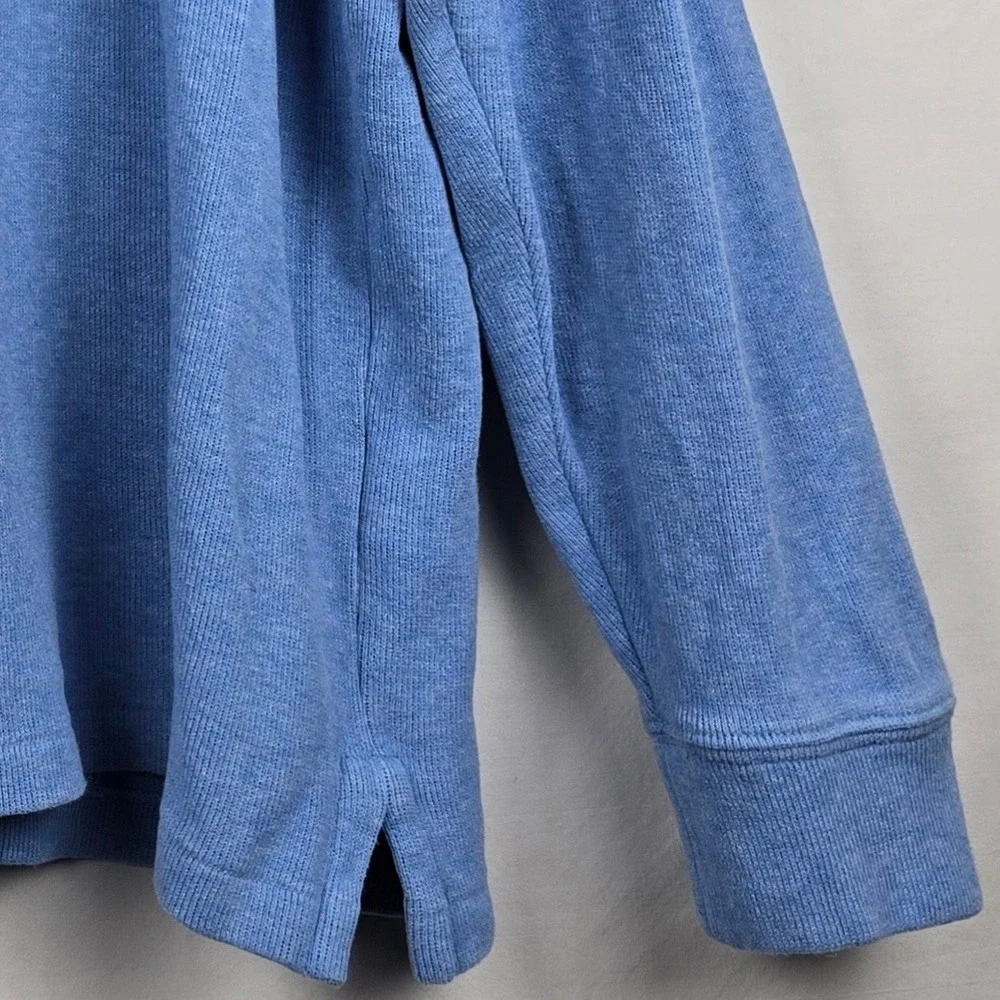 Polo‎ Ralph Lauren Mens XXL Light Blue Cotton Quarter Zip Pullover Sweater Pony